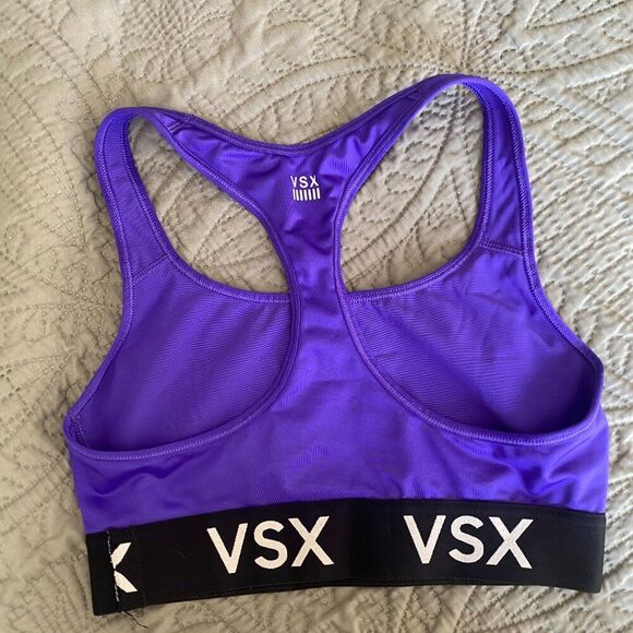 Victoria Secret VSX Flexin' The Player Racerback Sports Bra Size Small - Picture 2 of 3